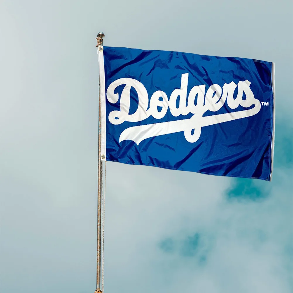 2024 LA Dodgers Banner Flag 3x5 House Flag with Two Metal Grommets Polyester for Garage College Home Dorm Decor Wall Decoration