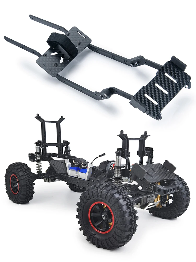 YEAHRUN Koolstofvezel Chassis Frame Rails Kit voor TRX-4 TRX4 1/10 RC Crawler Auto Vrachtwagen Model Upgrade Onderdelen Accessoires - afbeelding 2