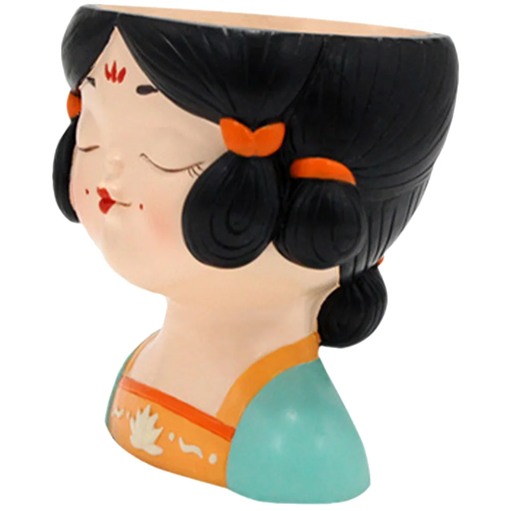 

Vintage Flowerpot Resin Plant Container Cartoon Shape Succulent Cactus Planter Desktop Ornament Indoor Outdoor Garden Decor