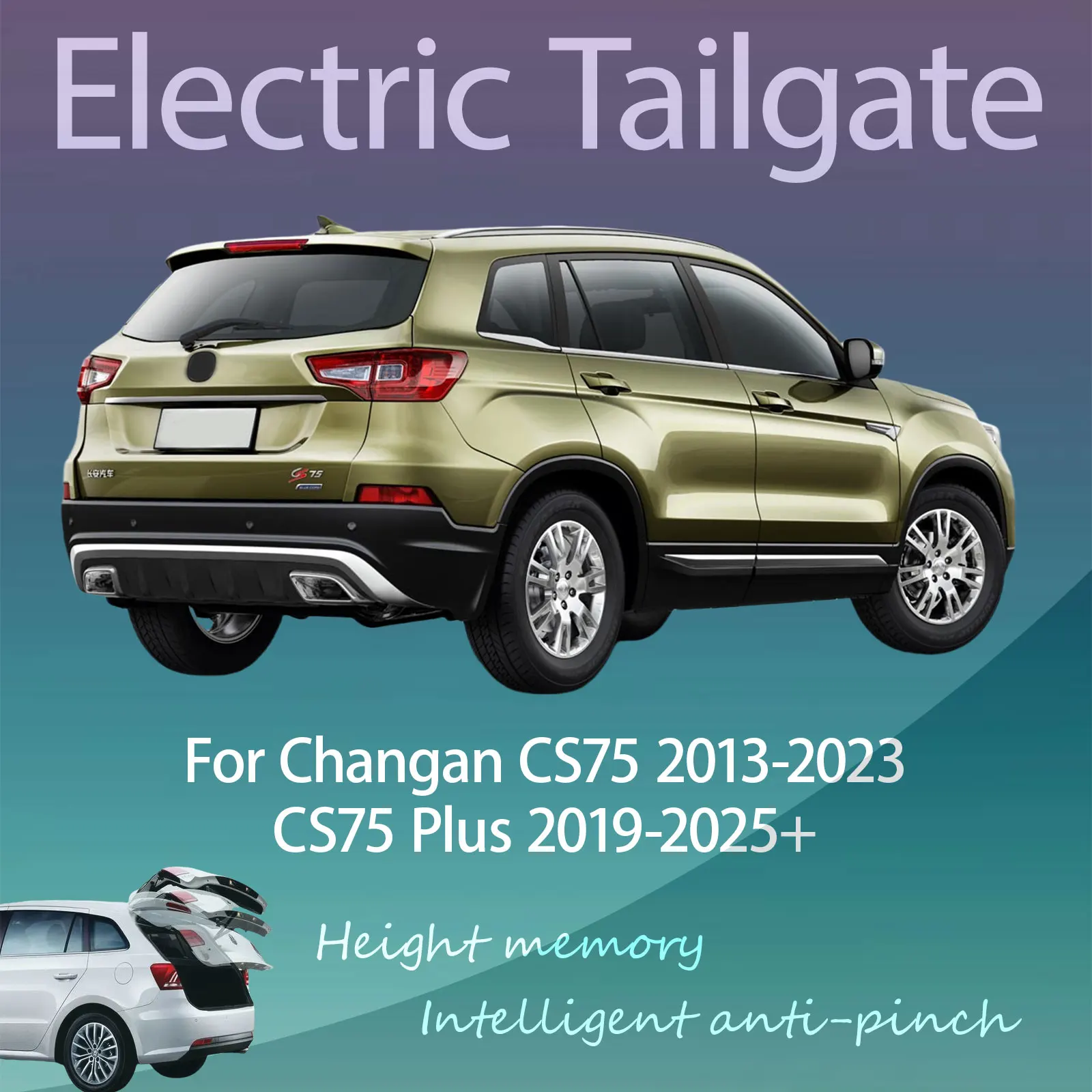 For Changan CS75/CS75 Plus 2013-2025+ Electric Tailgate Hands Free Operation Dual Rod Electric Trunk Suction Smart Control