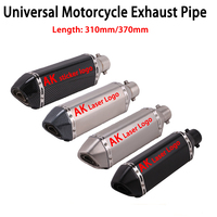 Universal  51mm Motorcycle Exhaust Pipes For Ak SilencerMoto Scooter Motorbike Modified Muffler Cafe Racer Accesories