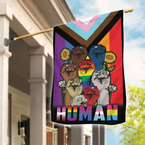 LGBT Progress Pride Double-sided Flag, LGBT Human Flag, LGBT Love Pride Flag ZZU WWL IIC