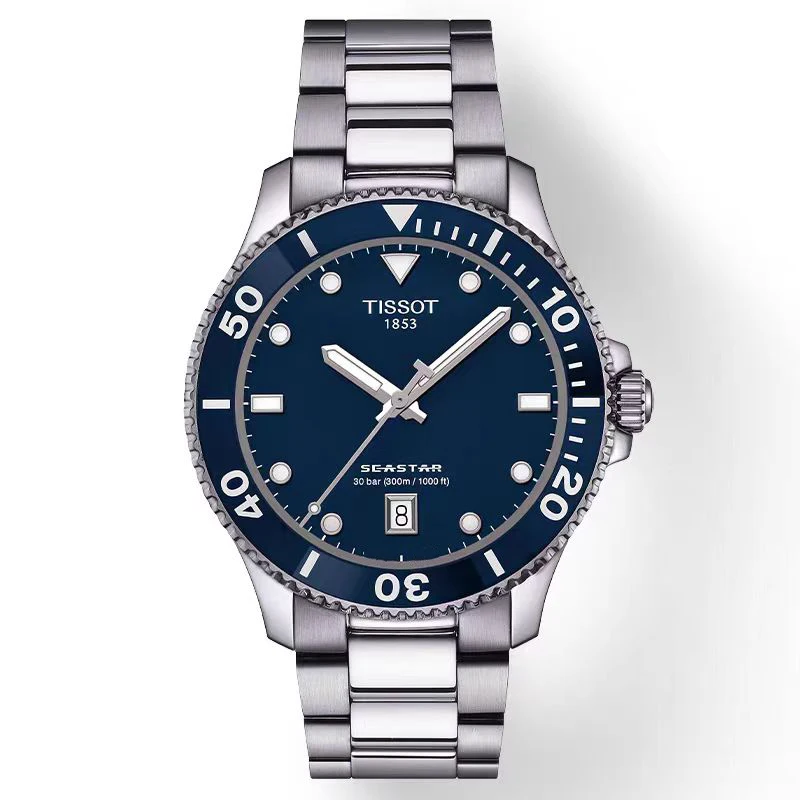 Tissot TISSOT T  luxury brand men\'s and women\'s quartz movement Fashion Business 316L stainless steel waterproof 300 meters