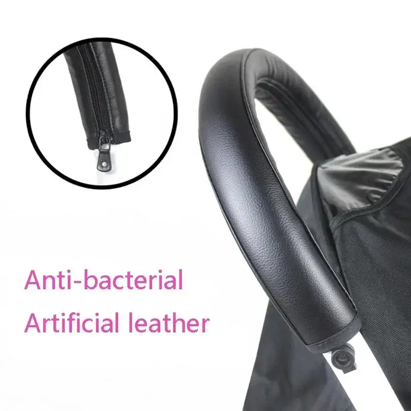 New Baby Stroller Handle PU Leather Pushchair Armrest Case Protective Cover For Babyyoya Yoya Yoyo Pram Accessories