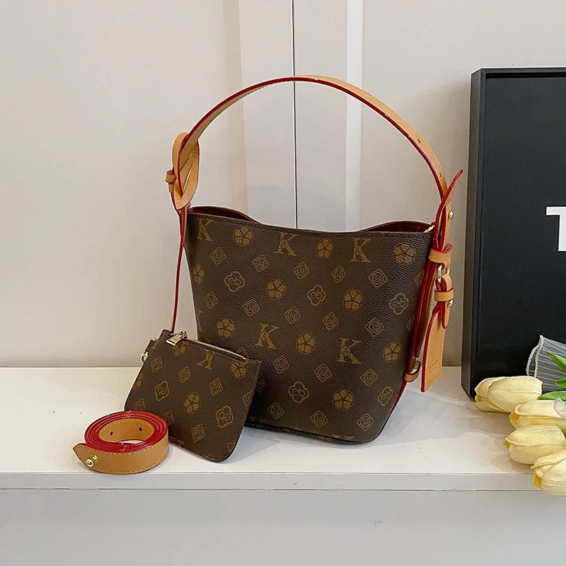 classic-vintage-monogram-bucket-bag-trendy-versatile-2-in-1-crossbody-handbag-with-detachable-pouch