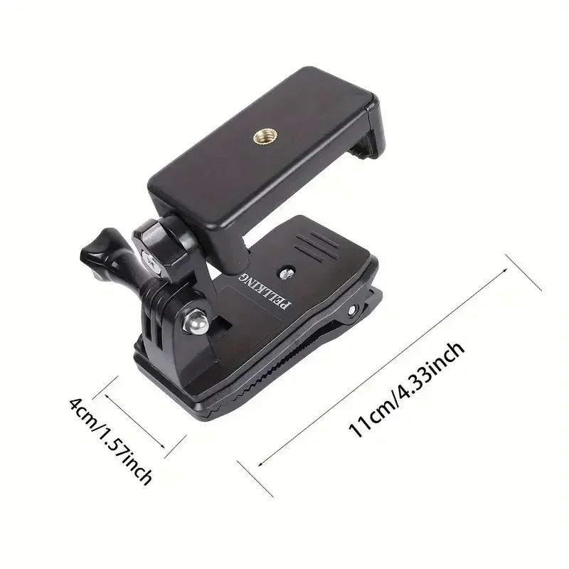 Adjustable ABS Shoulder Mount Clip Phone Holder for IPhone 15 14 Pro Max Samsung S24 Ultra Outdoor Live Stand for Backpack Strap