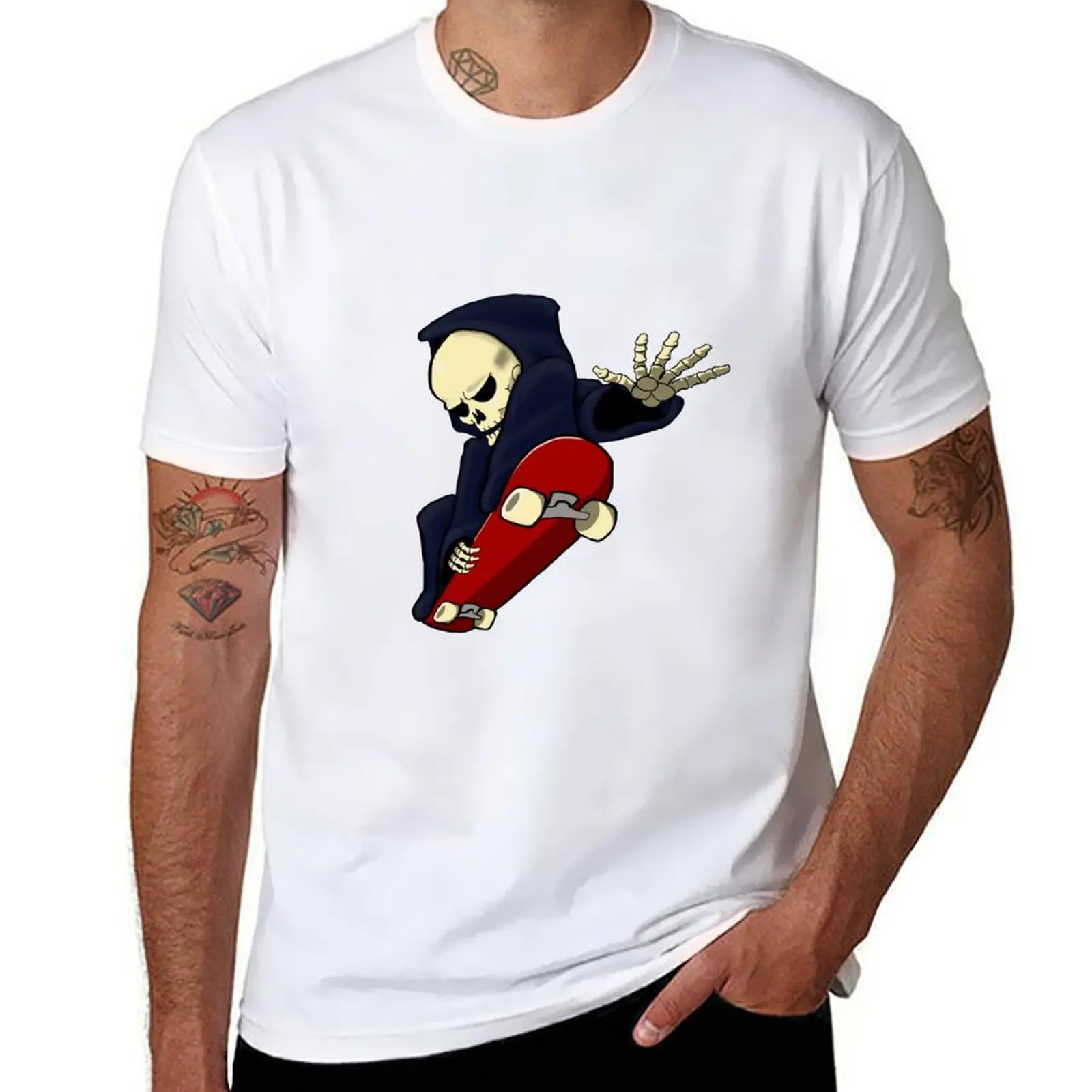 

Skate Reaper T-Shirt essential t shirt t shirts for man graphic vintage T-Shirt