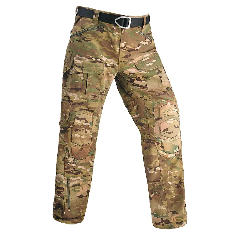 

HAN WILD Combat Pants Airsoft Climb Clothes Camouflage Tactical Pants Men Outdoor Hunting Clothing Multicam Hiking Camping Pants