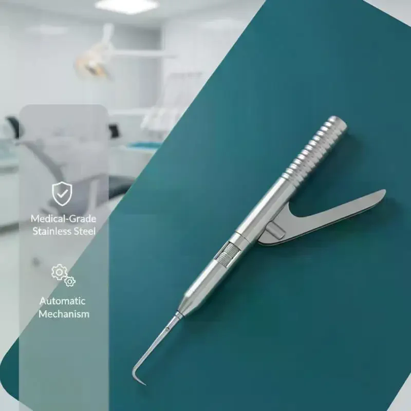 1set Dental Automatic Teeth Crown Remover Adjustable 4 Shifts Crown Remover Stainless Steel Lab Teeth Restoration Tools