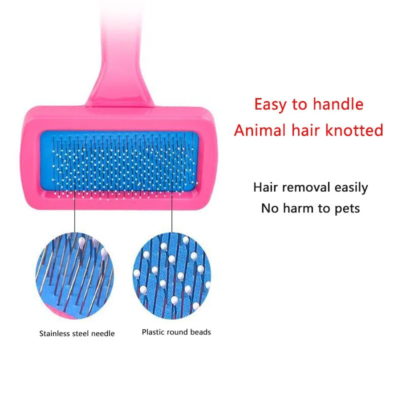 Rabbit Brush Pet Grooming Comb Dutch Pig Dogs Combs Dry Cleaning Brushes Guinea Pig Peines Pets Grooming Needle Comb for Rabbits