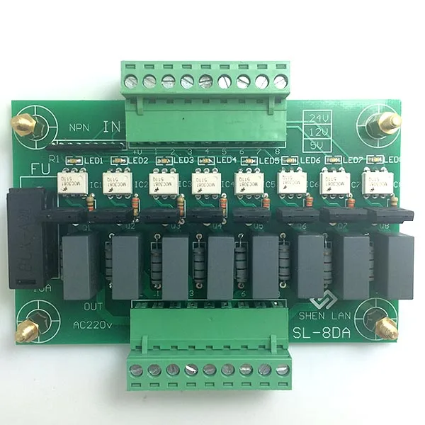 8-way الثايرستور 220 فولت التيار المتناوب الناتج مجلس لوحة تحكم PLC مجلس الإخراج توسيع المجلس