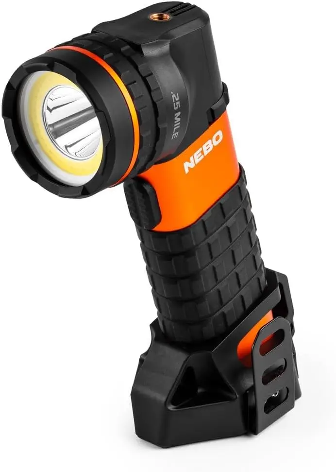 

Rechargeable Spotlight & Floodlight, 600 Lumens, 10.5-Hour Runtime, Waterproof with Magnetic Base and Charging Cable