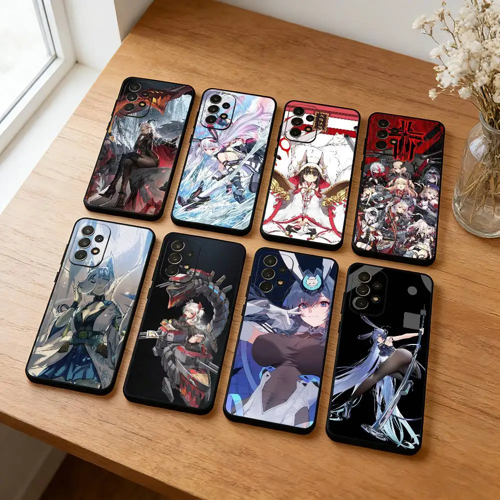 Game A-Azur L-Lane Phone Case For Samsung S26,S25,S24,S23,S22,Plus,Cover  Black Shell