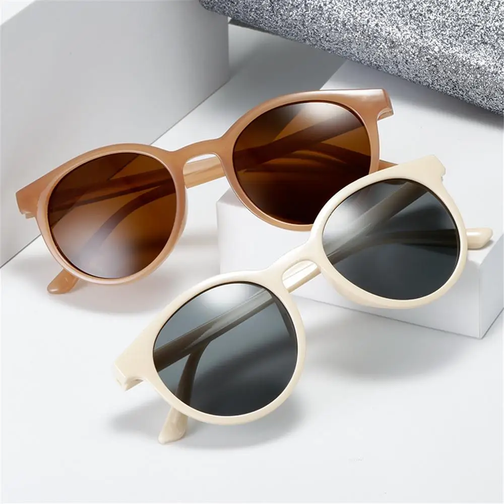 Korean Style Retro Small Round Frame Shades Street Style Street Style Sun Glasses 90s Glasses Sunglasses that Slim the Face