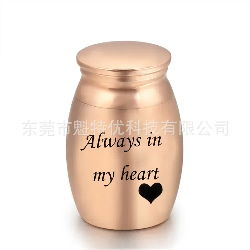 A 3*4cm Small Memorial Stainless Steel Cremation Funeral Urn Ashes Commemorate Pet Hair Remains Waterproof Funeral Keepsake Urn