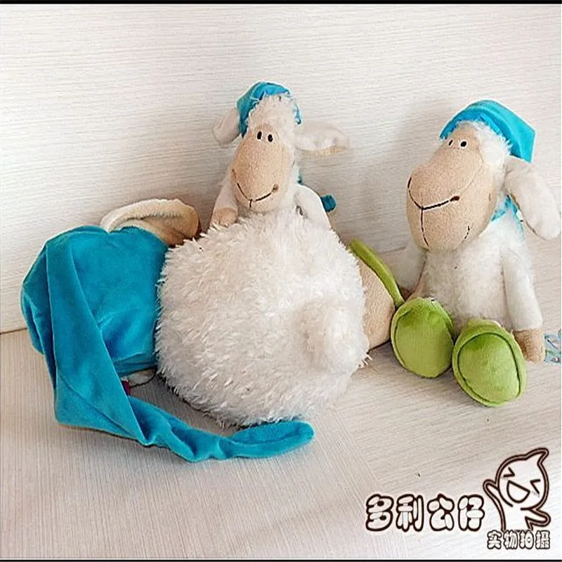 25cm 35cm 50cm 80cm Wholesale Germany  Dolly Sleepy Sheep Children\'s Day  Lovely Lamb Birthday Gift 1pcs