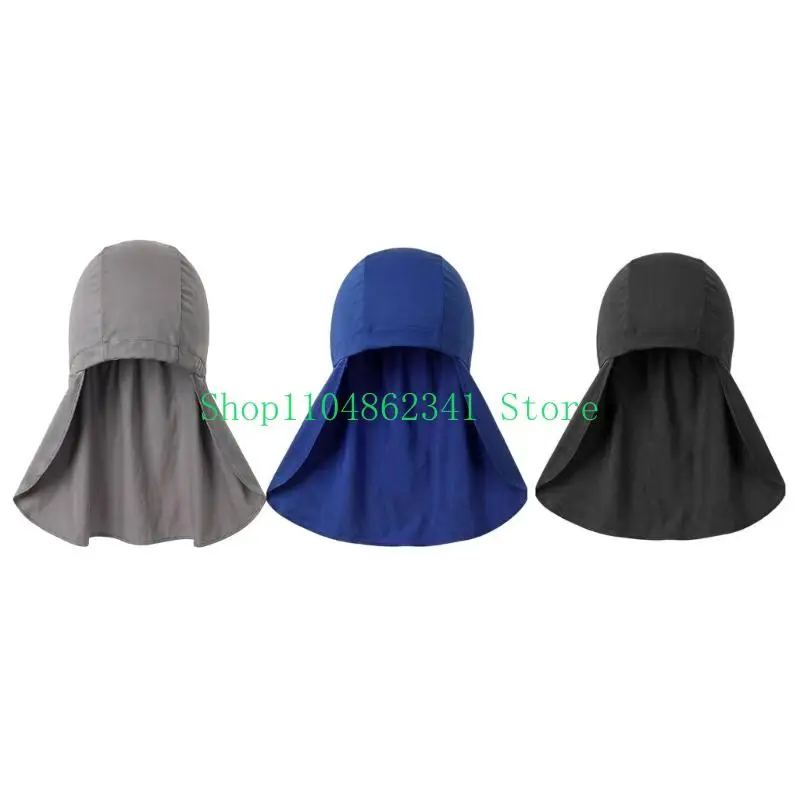 652F 3PCS Sun Protective Skull Cap Soft Liner Cap for Cycling Helmet Insert with Neck Shielding Outdoor Activity Headwear