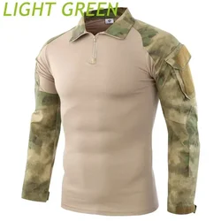 Camisa táctica de combate uniforme militar camuflaje