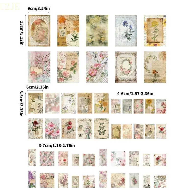 U2je 100 листов эстетические скрапбукинг декоративные бумажные журналы поставки украшения для журнала «Планировщик»