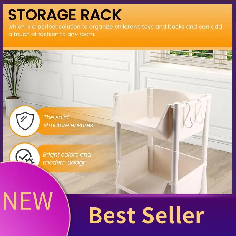 

ABHI-Bookshelf Shelf Children's Toy Storage Rack Multi-Layer Household Shelf
