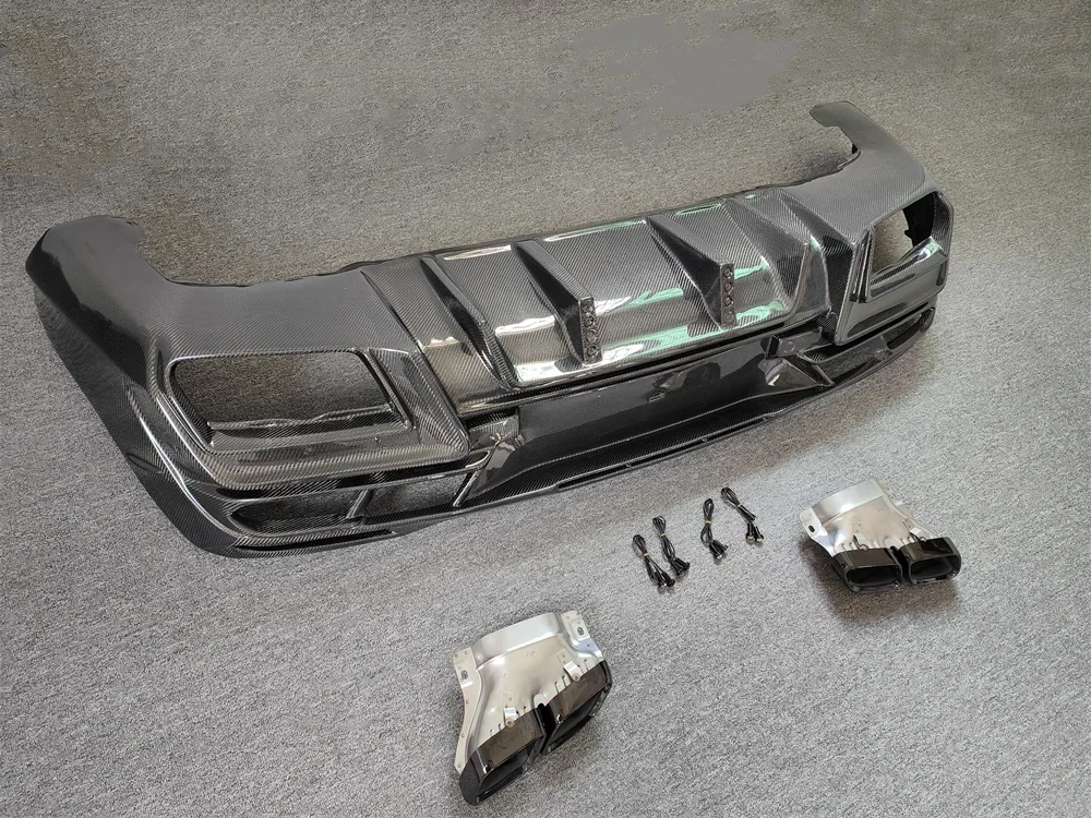 Hoge Kwaliteit Echte Carbon Fiber Ld Stijl Achter Diffuser Body Kit Voor Benz C167 Gle Coupe Body Kit