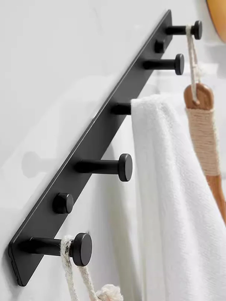 Badezimmer-Wandhaken, Wandgarderobe, Badezimmer-Organizer, Kleiderbügel, Badezimmer-Accessoires, Wand- und Türhaken zum Aufhängen, robust