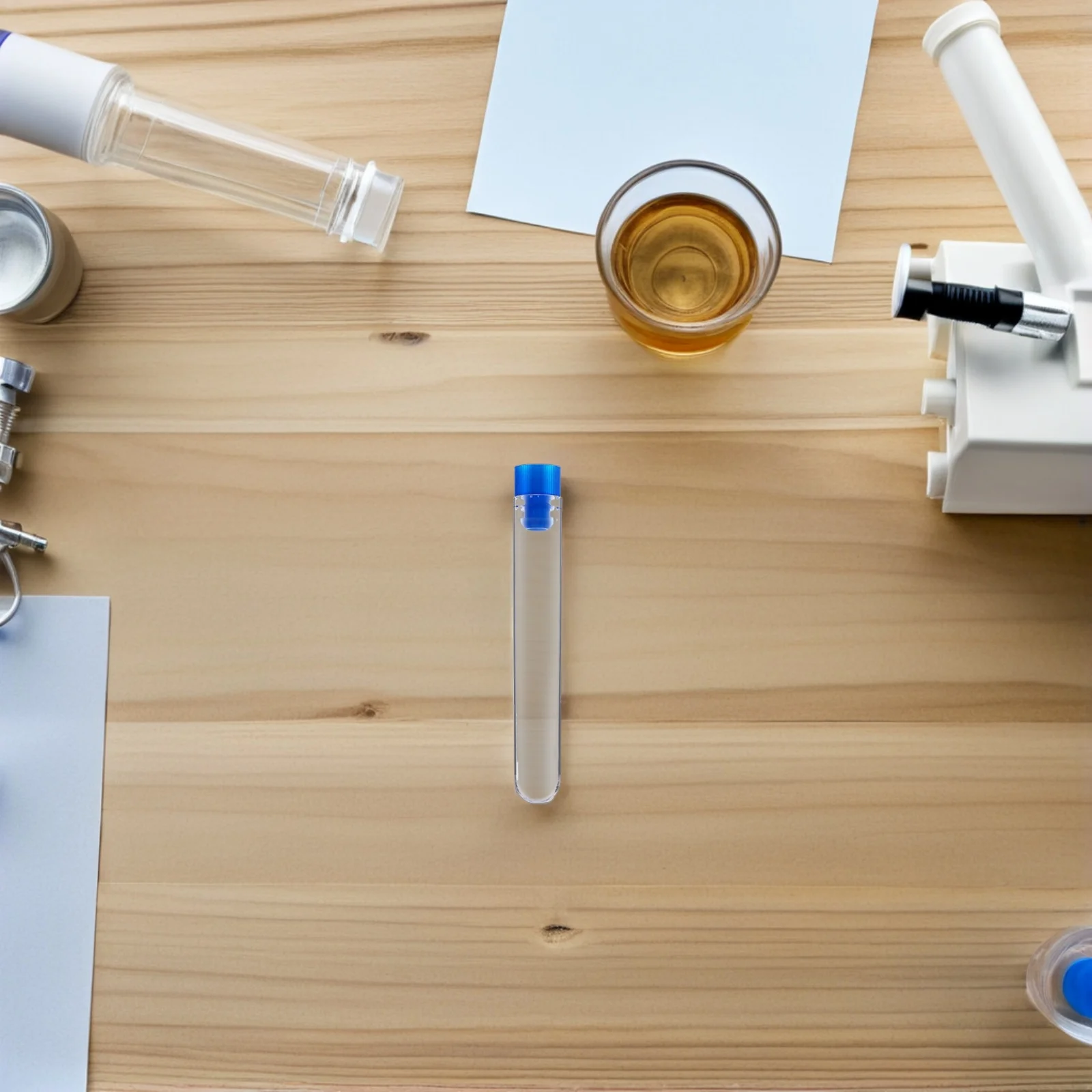 

50Pcs Test Tubes with Caps Premium Quality for Chemistry Experiments Labs Schools Test Tubes Chemistry Experiment Equipment