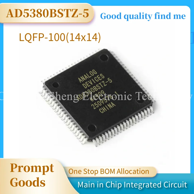 1pcs/lot AD5380BSTZ-5 AD5380BST AD5380 TQFP100 Da converter IC brand new original