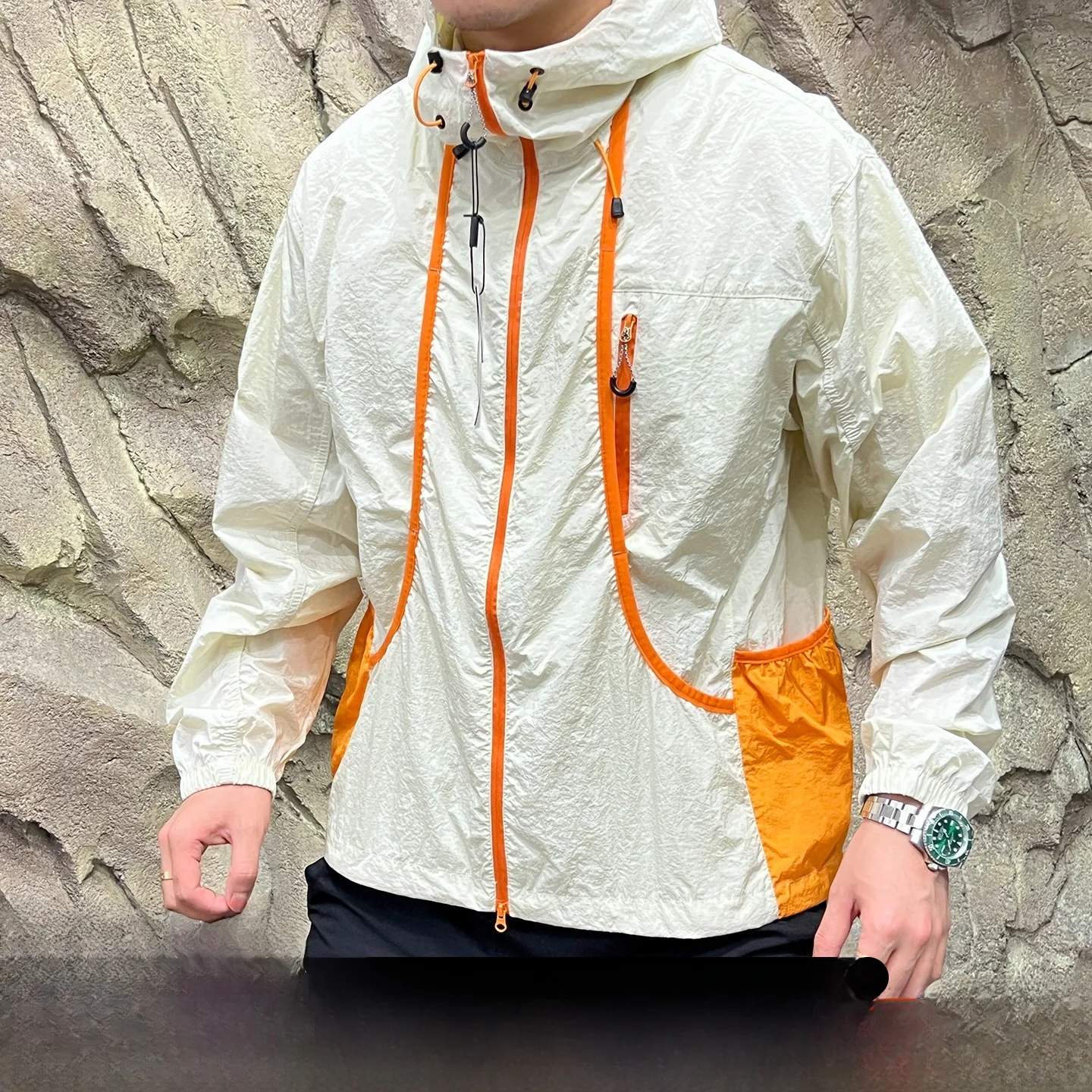 

Outdoor 4D Tailoring Waterproof Sun Protection Jacket Lightweight Breathable Nylon Spring Summer Men's And Women's Coat