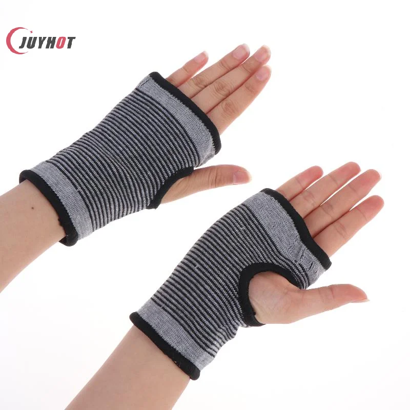 1 Pair Elastic Carpal Wrist Brace Shockproof Palm Protector Compression Support for Basketball Football Sports