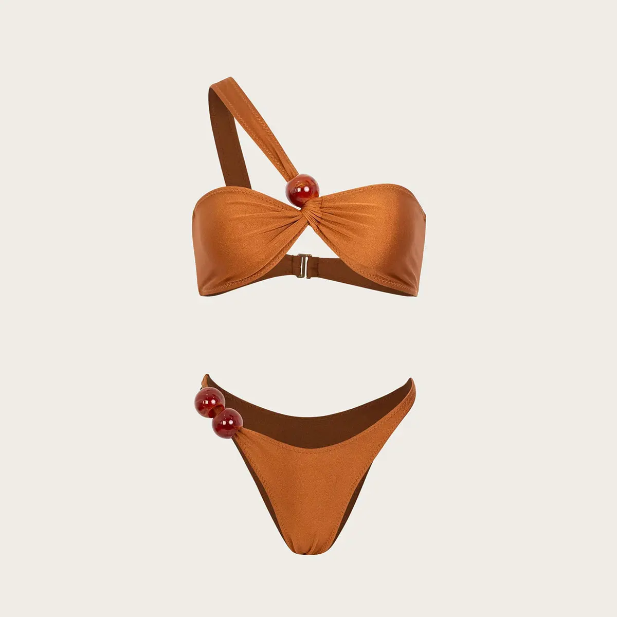Sexy Solid Bikini Set 2025 Women Halter Push Up Bra Tie Side Triangle Swimsuit Summer Bathing Suit Femme Lace Up Micro Swimwear