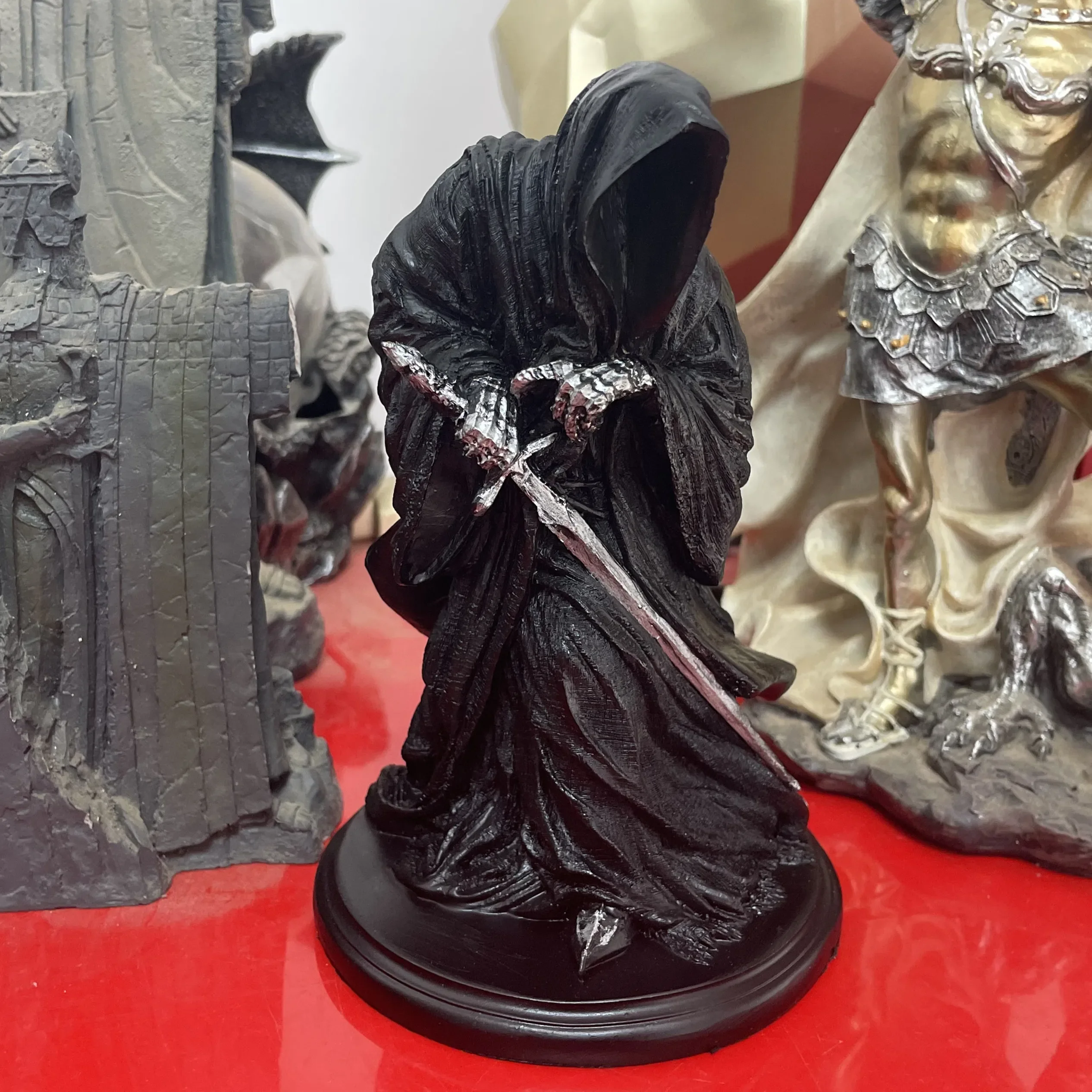 Dark Knight Witch King Black Riders Ringwraiths model figure Resin Statue Aquarium Fish tank decoration Home Desktop ornament