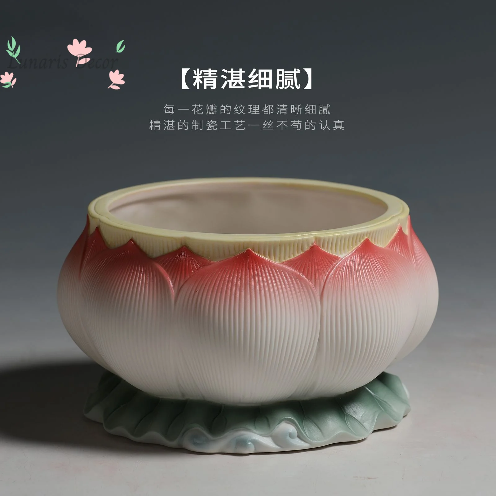 Indoor Household Dulian Lotus Stone Incense Burner Buddha Utensils For Front Of Buddha Incense