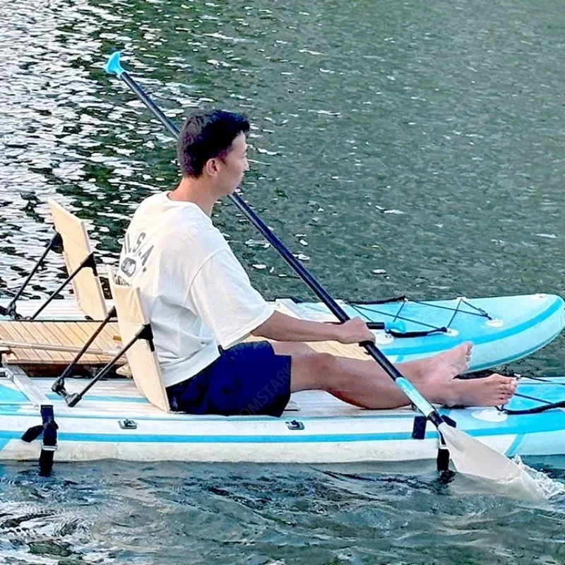 SUP Paddle Board Seat with Backrest, Portable Foldable Lawn Chair, Comfort Rest Seat for Paddle Board & Outdoor Lawn Use