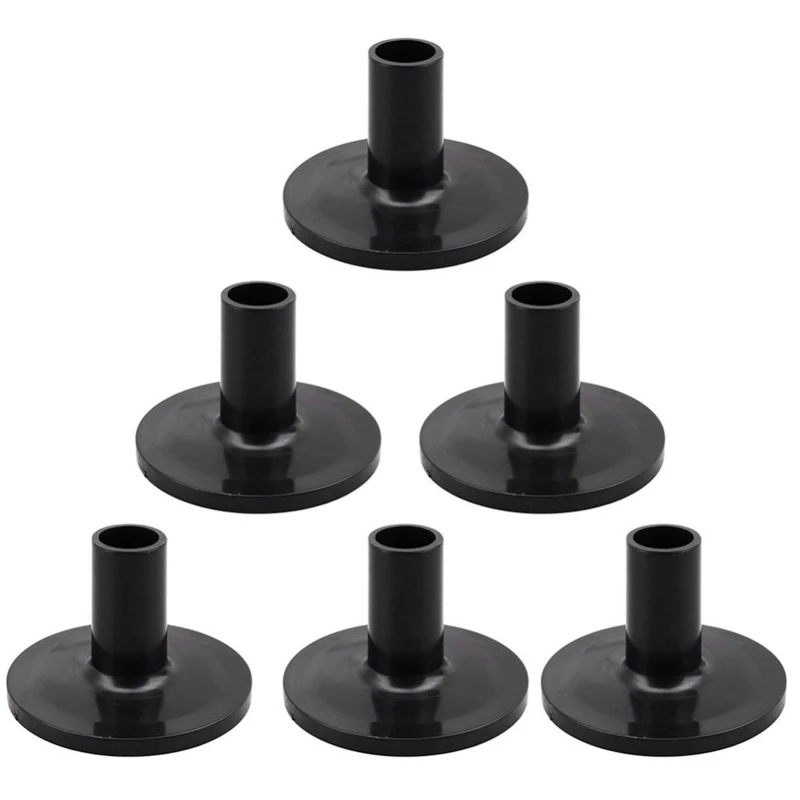 8 Pieces/set Plastic Long Cymbal Sleeves with Flange Base for Drum Set