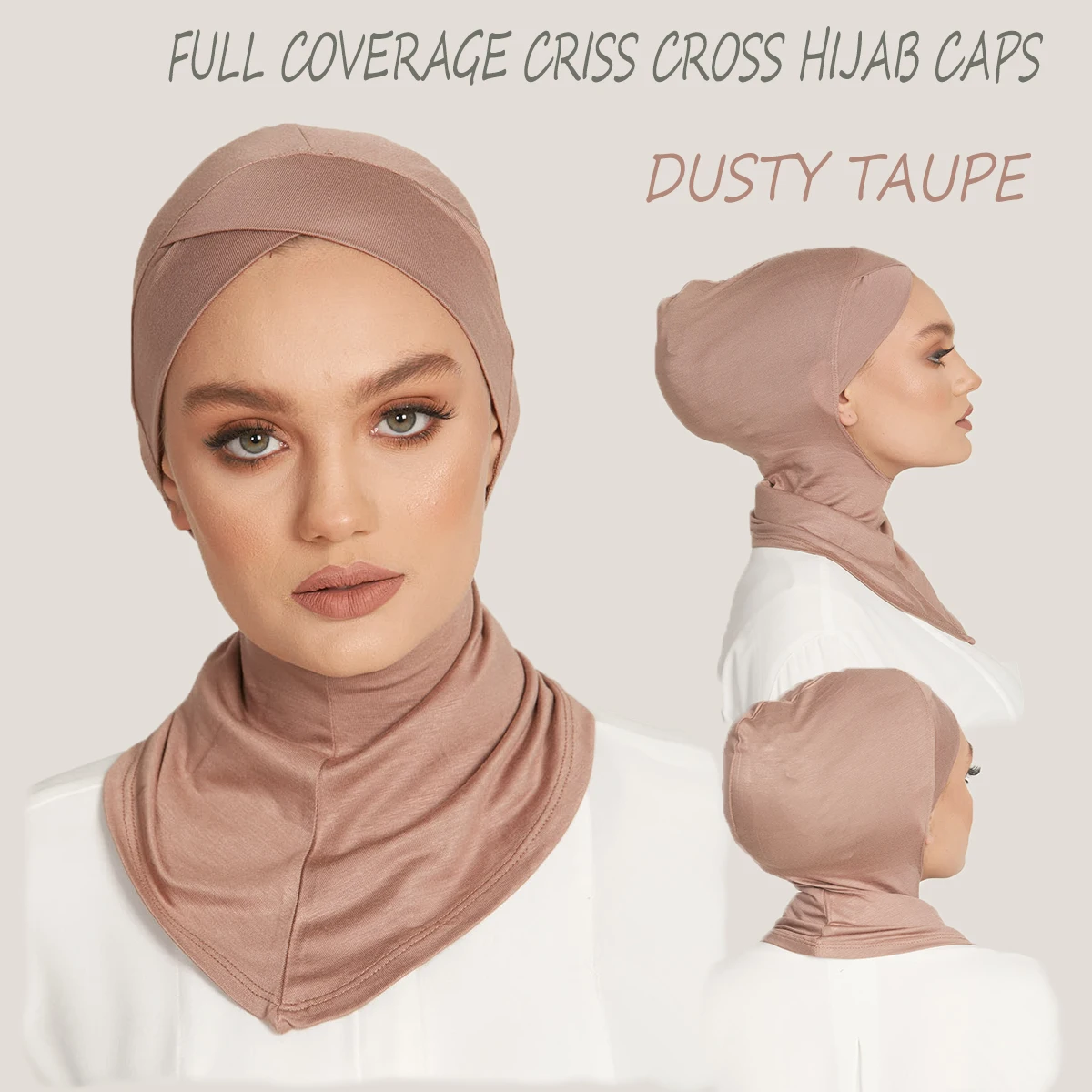 Mulheres Muçulmanas Cueca Hijab Cobertura Completa Criss Cross Hijab Mulheres Muçulmanas Lenço Turbante Senhora Cap Chapéu Islâmico Turbante Mujer