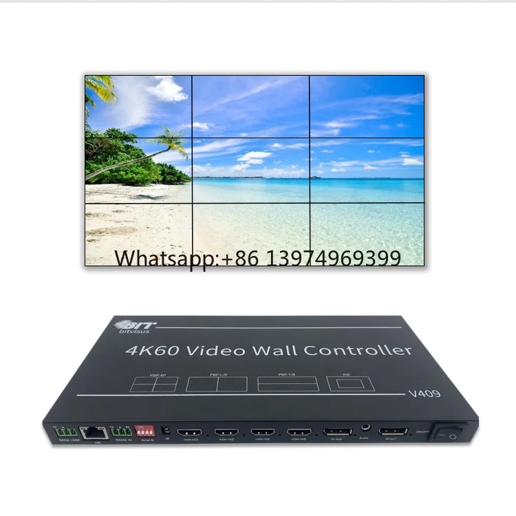 1X9 3X3 1X7 Multi-Monitor Expander Input Resolution Customizing Splicer 3x2 180° Rotation Support HDMI Multi Display Expander