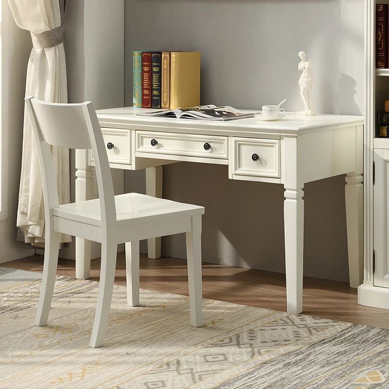 

All solid wood American desk simple study desk bedroom writing table study table home desktop computer desk