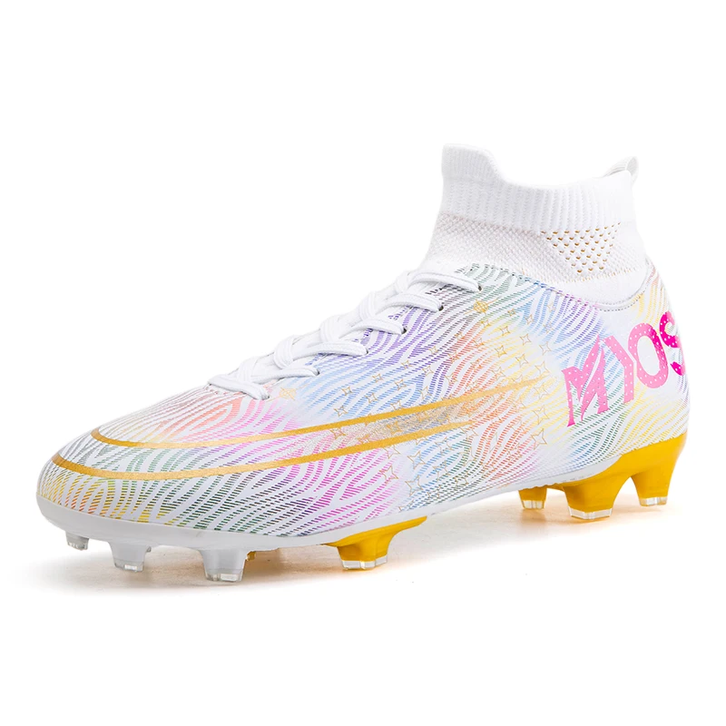 

2025 High Top Football Shoes 2024 New CR7 Low-Top Student with Long Pins for Match And Training Professional Youth TF Shoes Spor