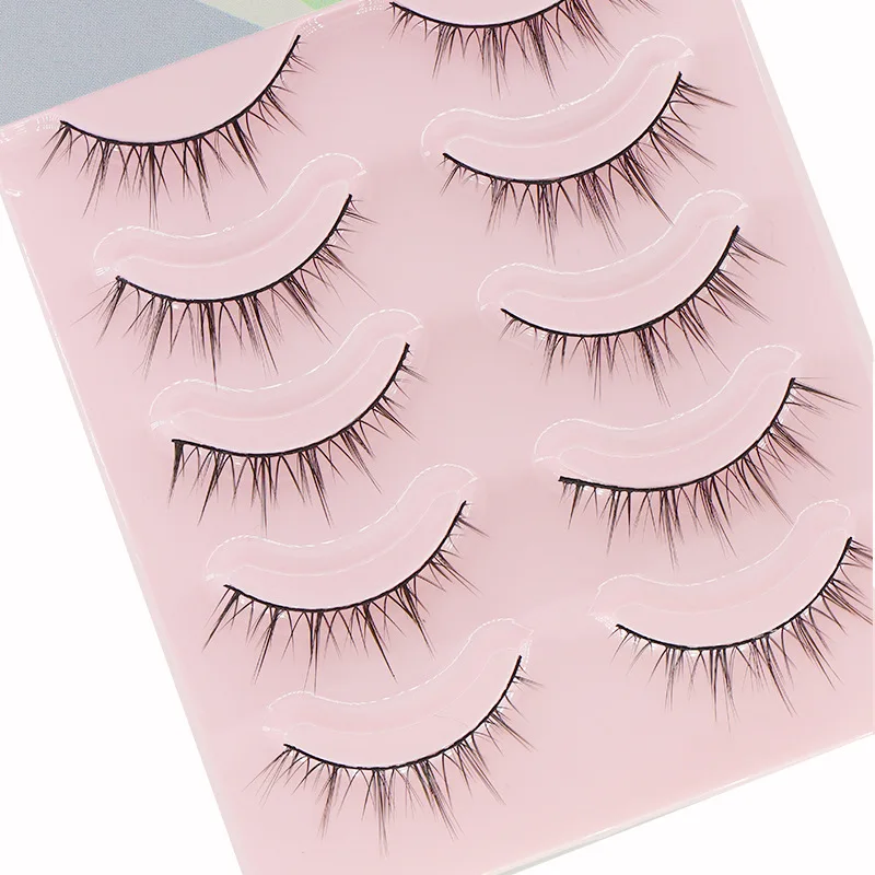 Natural False Eyelashes Simulation Slender intersect Little Devil Double Eyelid Comic Eye Lash Tool