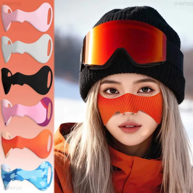 Winter Ski Anti Frost Nose Patch Warm Face Mask Windproof Cold Protection Soft Skin Friendly Outdoor Cycling Thermal Nose Cover