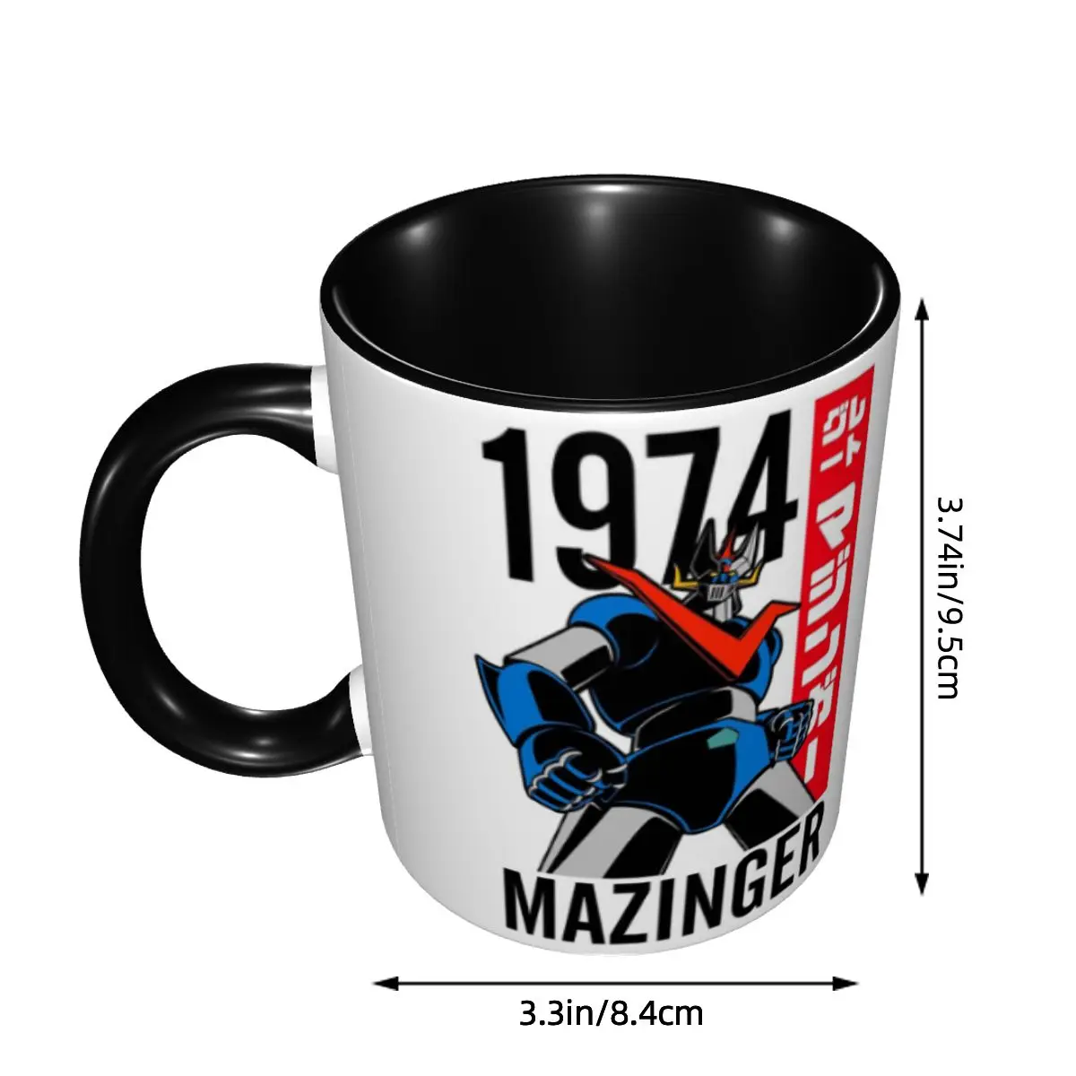 Mazinger Z Mad Robot Grendizer Anime Manga Mug Ceramic Coffee Cups Tea Mugs Milk Cup Drinkware Gift for Woman Man DIY Custom