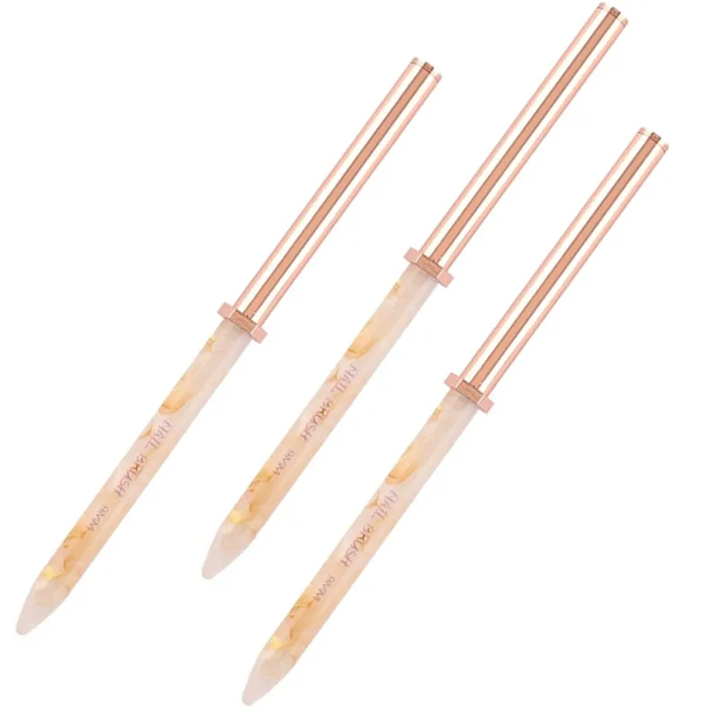 Pennello per unghie 6 stili Pennello per capelli in nylon Pennello triangolare per pittura per unghie Pennello per polvere per gel UV acrilico