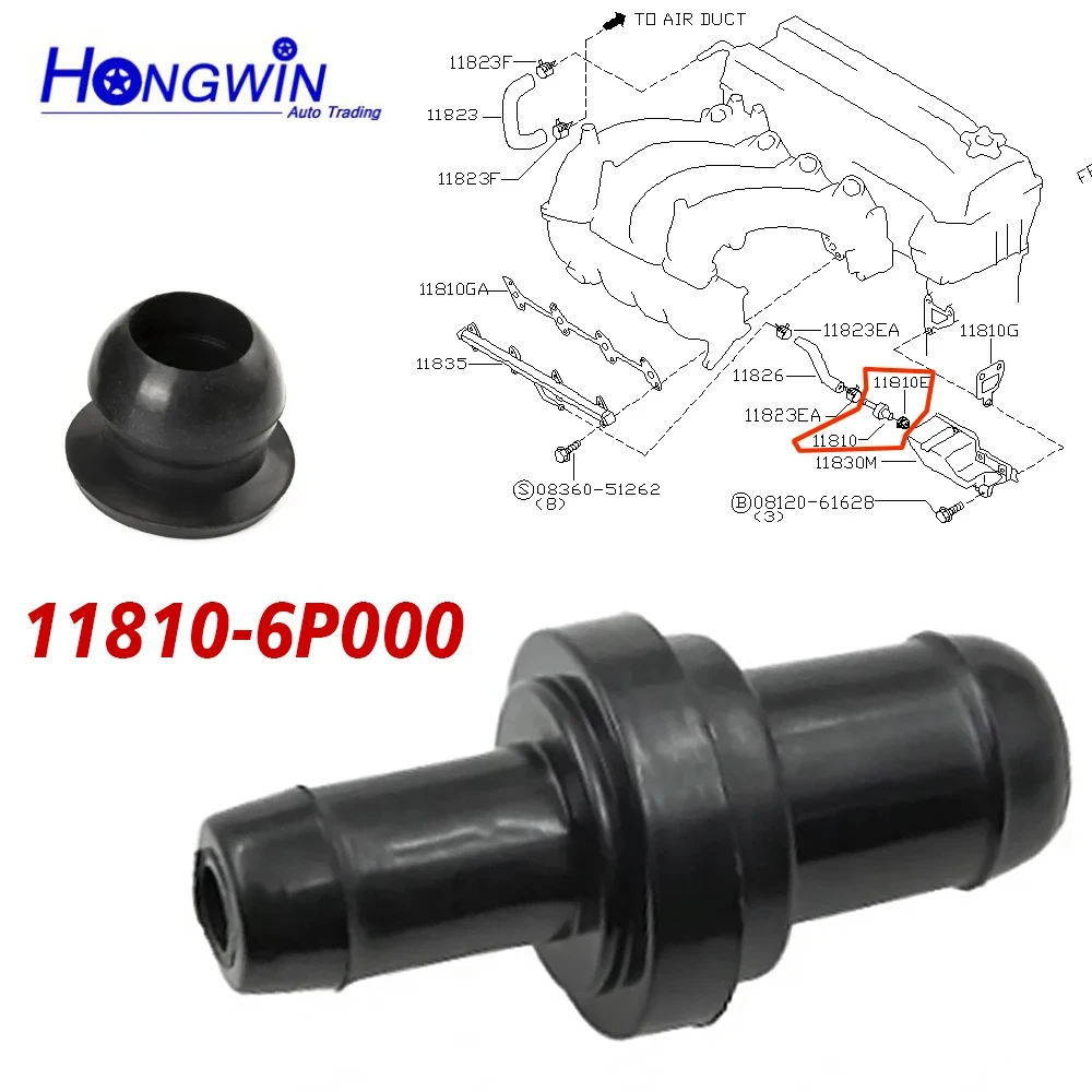 10/20pcs PCV Valve Fits Infiniti / Nissan I30 Q45 Xterra Frontier Maxima Mercury 1181241B00 118106P000 17130P2MA01 11810-6P000