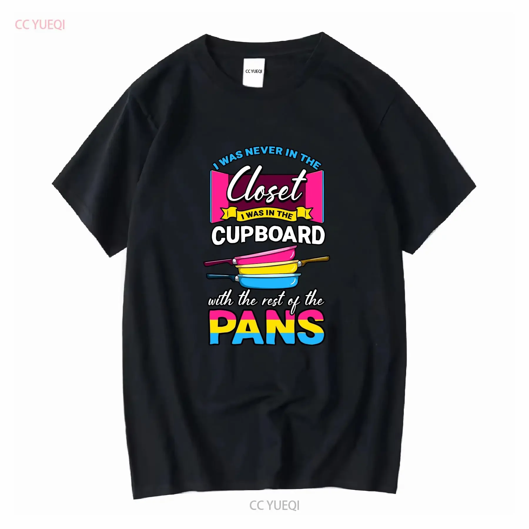 I Was Never In The Closet Cupboard With Rest Of Pans T Shirt Pansexual Pride For Gay Lesbian Bisexual LGBT Flag Pan vintage
