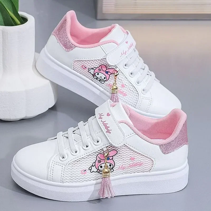 

Sanrio kuromi hello kitty Cute Board Shoes My Melody Casual shoes Girl Flat Shoes Breathable Sneakers Student Running Shoes