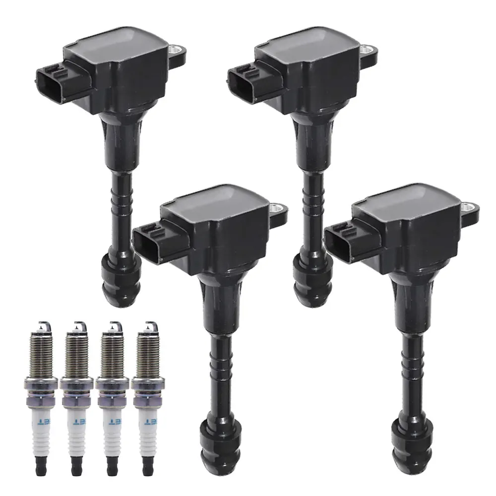 Ignition Coil Set For Nissan Sunny Almera Versa 2002-2008 N16 Primera P12 2003 2004 2005 2006 2007 QG16 QG15 QG18 Accessories