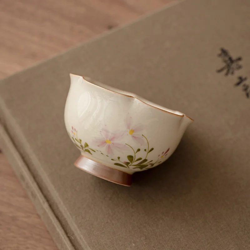 Coelho pintado à mão Taça de chá Master Cup, xícara de cerâmica, Meditação pessoal Cup, Boutique Tea Set Acessórios, Japonês, ins