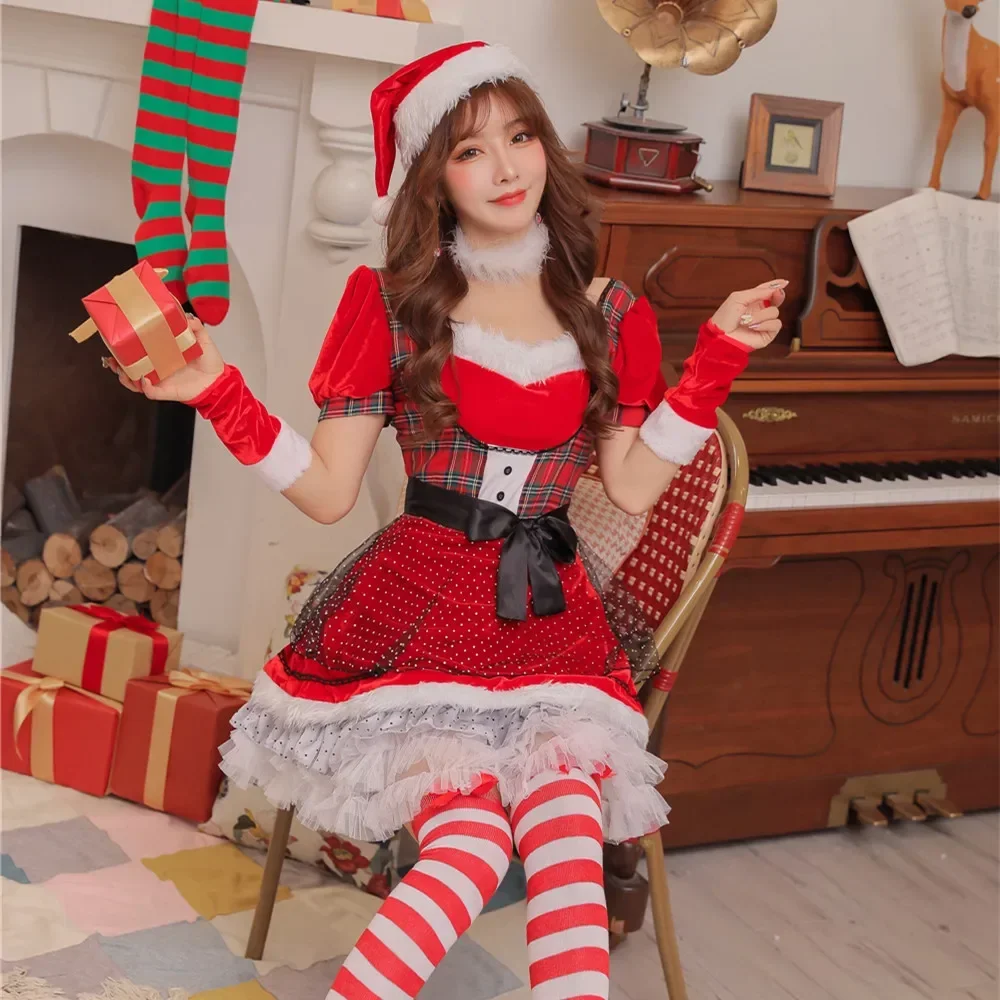 

Christmas Polka Dot Sweet Christmas Dress Christmas Girl Party Dress