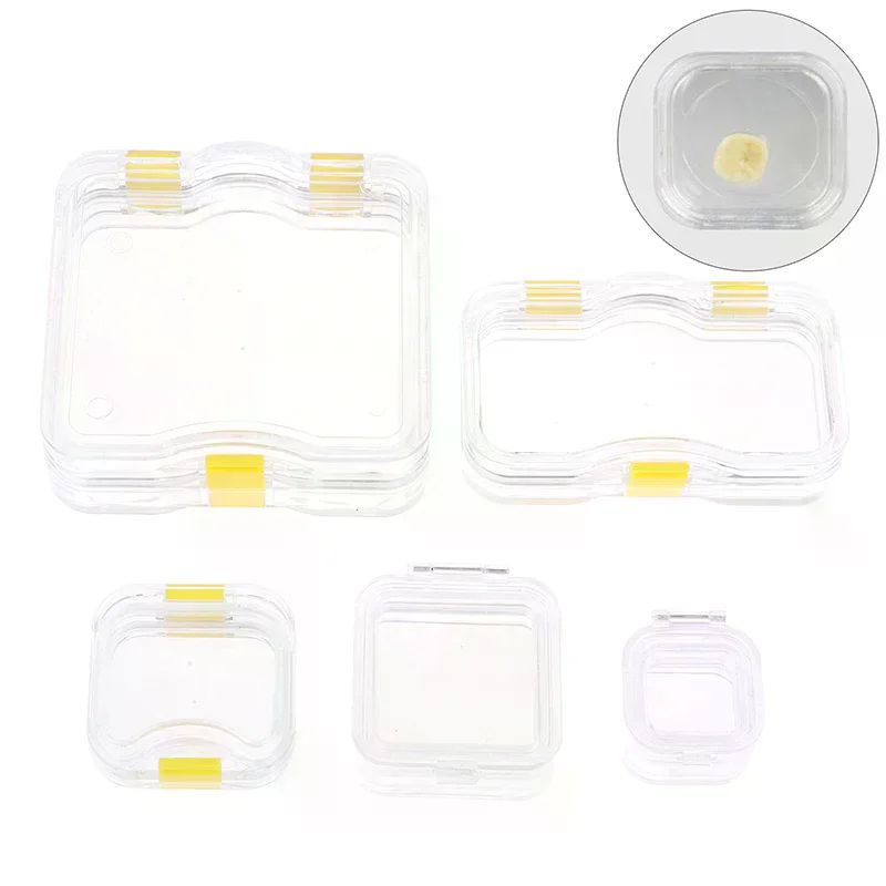 Plastic Dental Lab Box With Film Dentist False Tooth Case Box With Membrane Storage Boxes Denture Teeth Container Case 1 Pcs